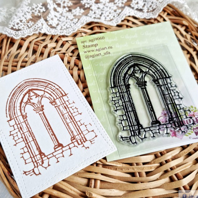 Штамп Agiart "Готическое окно"