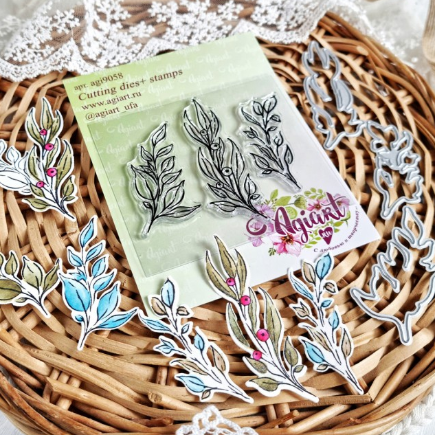 Набор ножей+штампы Agiart "Луговая магия"