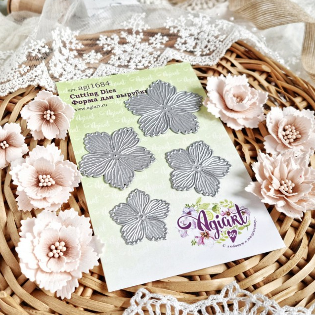 Ножи для вырубки Agiart "Кудрявая гвоздика"