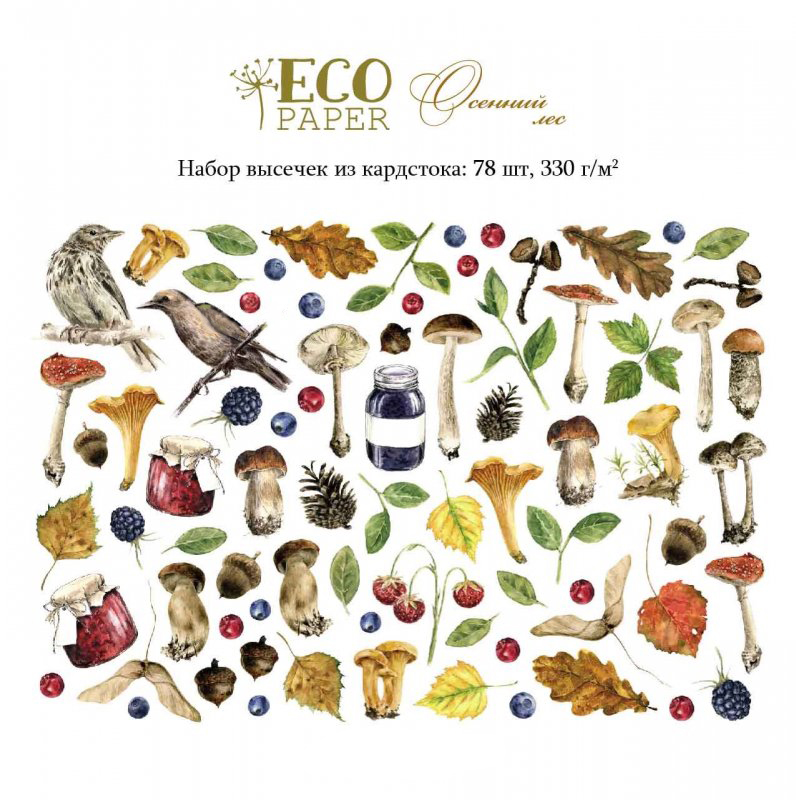 Набор высечек ECO Paper "Осенний лес"