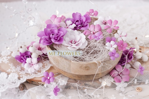 Набор тканевых цветов ME Flowers "Прованс"