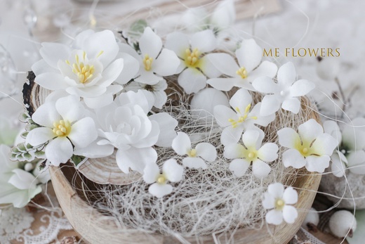 Набор тканевых цветов ME Flowers "Теплое солнце"