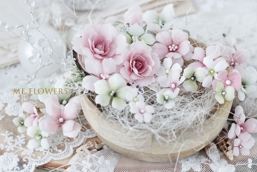 Набор тканевых цветов ME Flowers "Летний день"