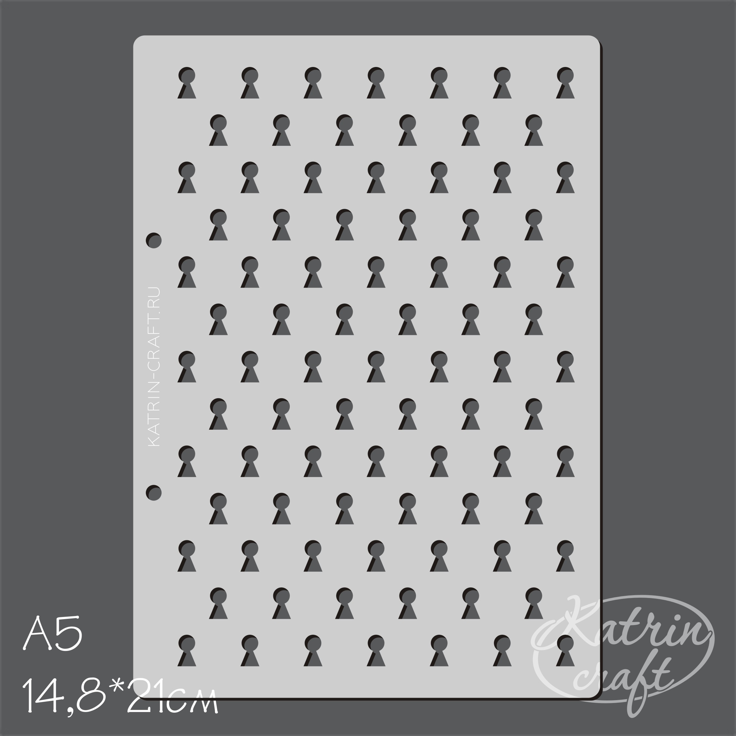 Трафарет Katrin craft А5 "Скважины" фоновый