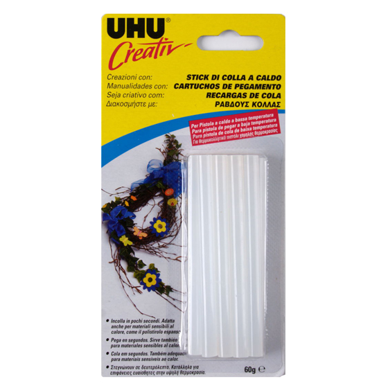 Клеевые патроны UHU creative прозрачные