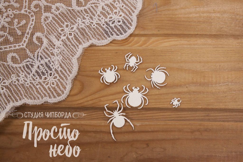 Чипборд Просто Небо "Алхимия" Набор паучков
