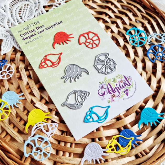 Нож для вырубки Agiart "Морские ракушки"