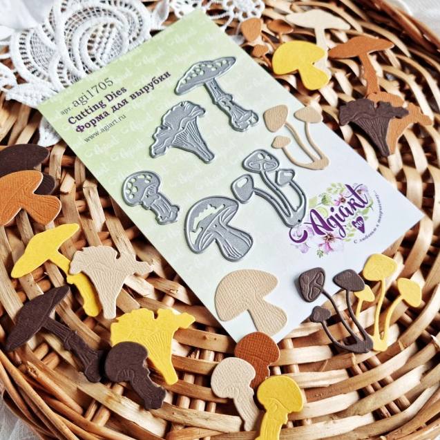 Нож для вырубки Agiart "Грибная полянка"