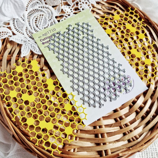 Нож для вырубки Agiart фоновый "Соты"