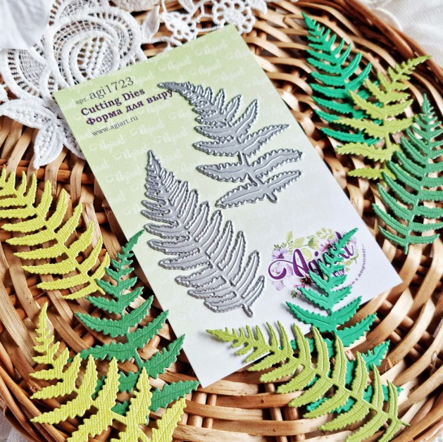 Нож для вырубки Agiart "Раскидистый папоротник"