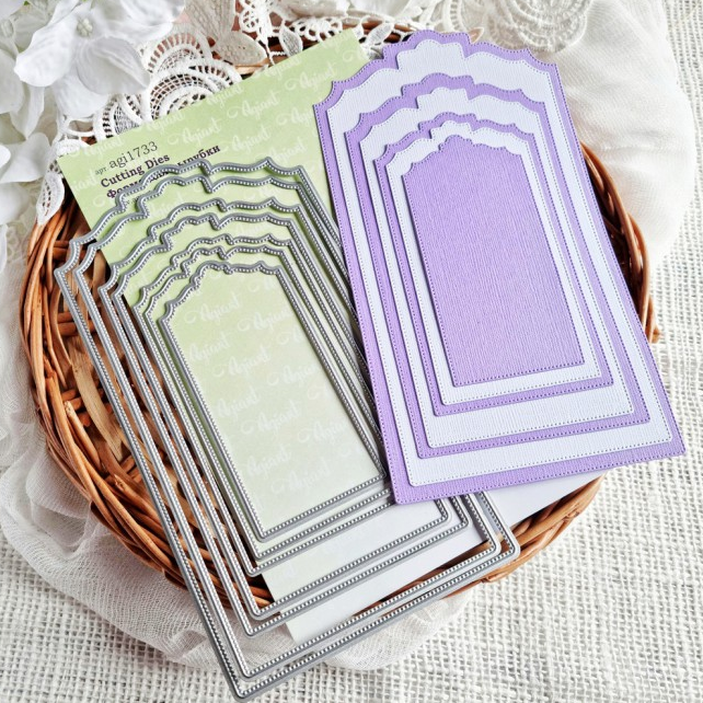 Нож для вырубки Agiart "Теги с перфорацией"