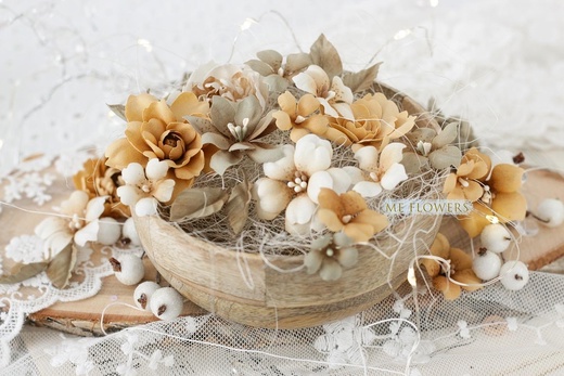 Набор тканевых цветов ME Flowers "Листопад"