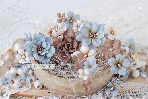 Набор тканевых цветов ME Flowers "Сумерки"