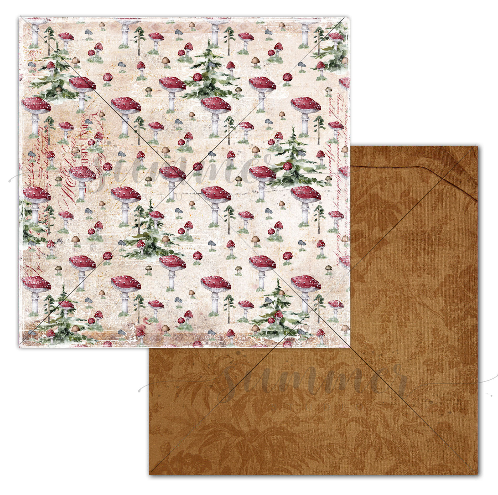 Бумага Summer studio "Аметист" Загадки осени (SMST328)