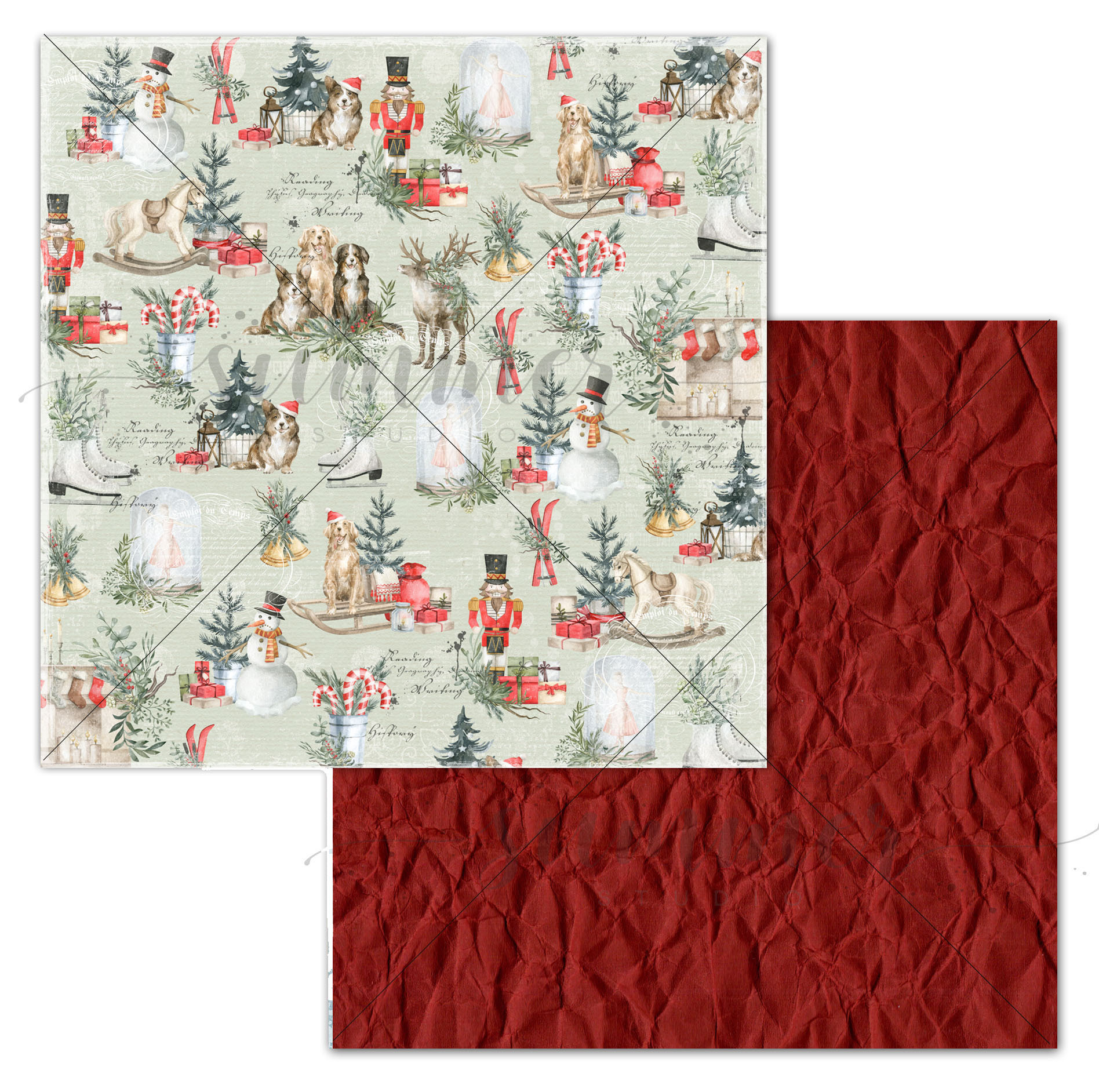 Бумага Summer studio "Зимние забавы" Особенный день (SMST331)