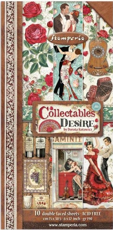 Набор для вырезания 15х30 см Stamperia «Desire»