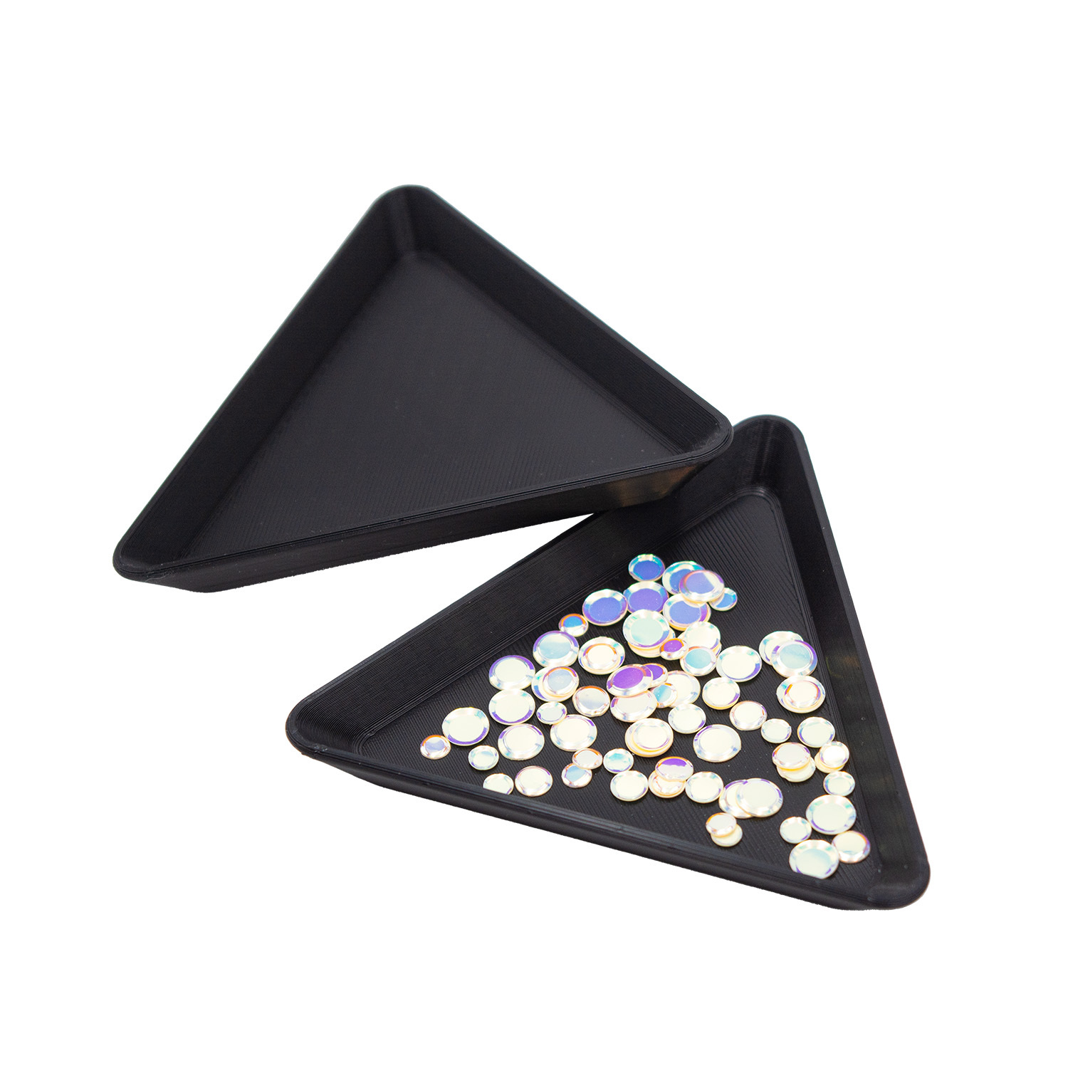 Тарелка для мелочей ЯС "Треугольник" Черная глянцевая