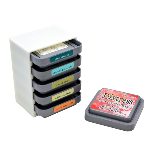 Модуль стеллажа для штемпельных подушечек Distress 1.0 Белый матовый