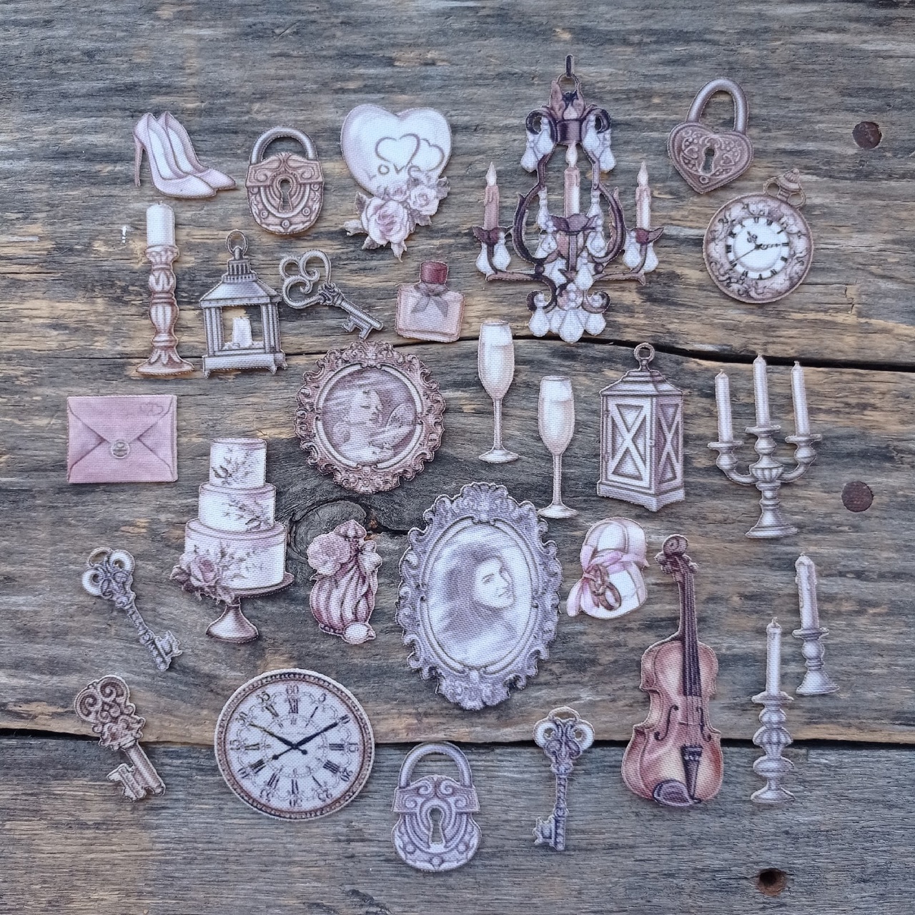 Набор тканевых высечек Rozeflowers "Винтаж"