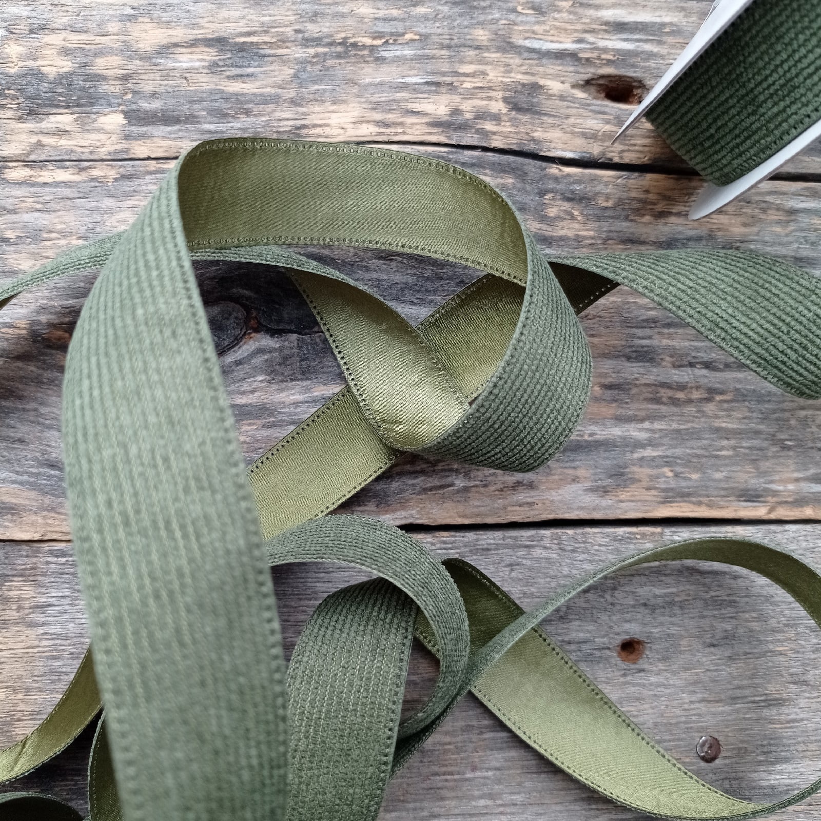 Лента вельвет/атлас 25 мм Лето, прощай!