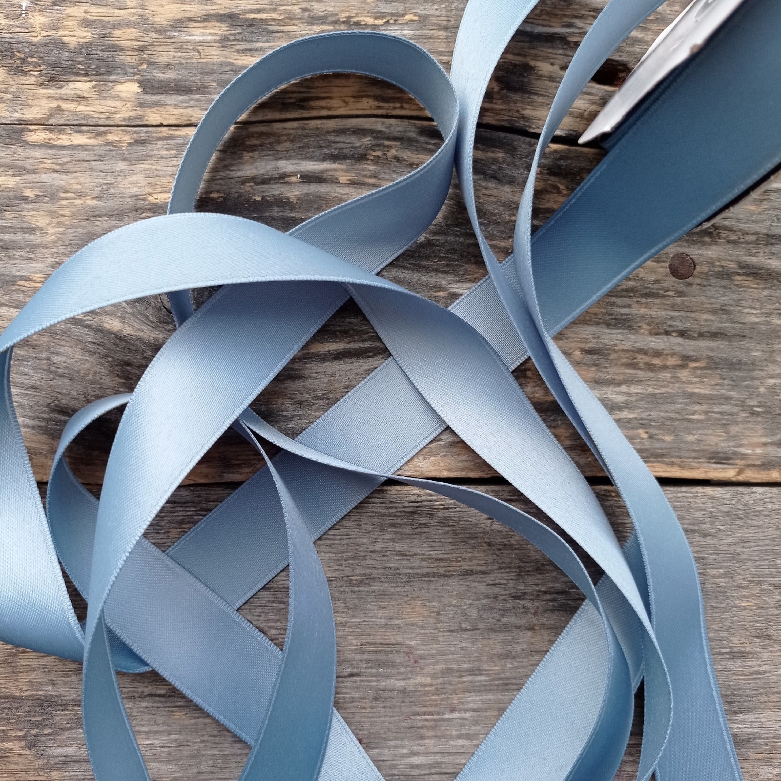 Лента хлопковая 25 мм Облачный атлас