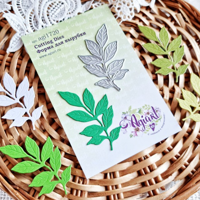 Нож для вырубки Agiart "Ветка лавра"