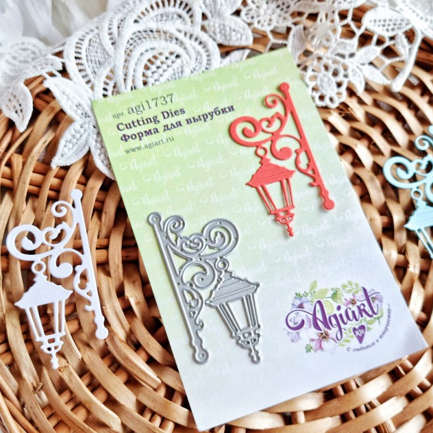 Нож для вырубки Agiart "Старинный фонарь"