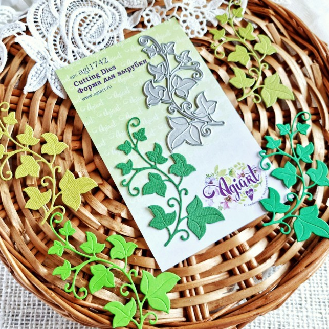 Нож для вырубки Agiart "Ветка плюща"