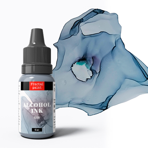 Алкогольные/Спиртовые чернила Fractal Paint «Gray» (Серый)