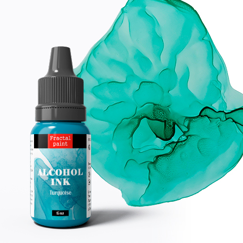 Алкогольные/Спиртовые чернила Fractal Paint «Turquoise» (Бирюзовая)