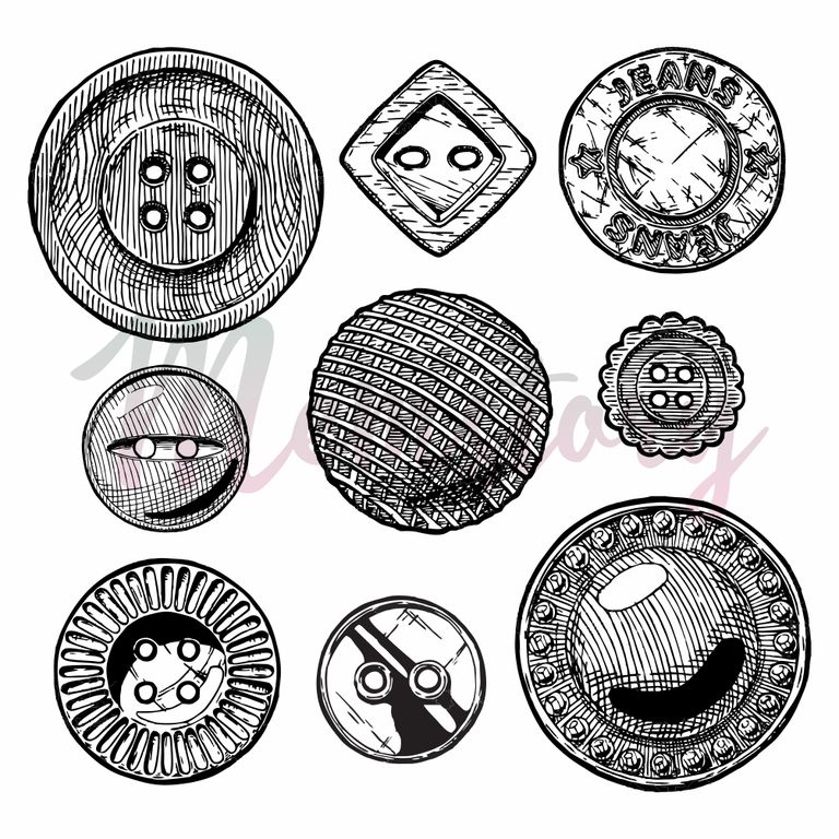 Штамп Memstory "Пуговки"