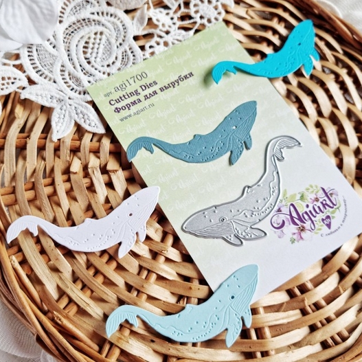 Нож для вырубки Agiart "Синий кит"