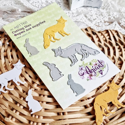 Ножи для вырубки Agiart "Лесные жители"