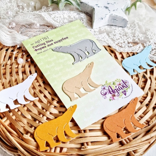 Нож для вырубки Agiart "Белый медведь"