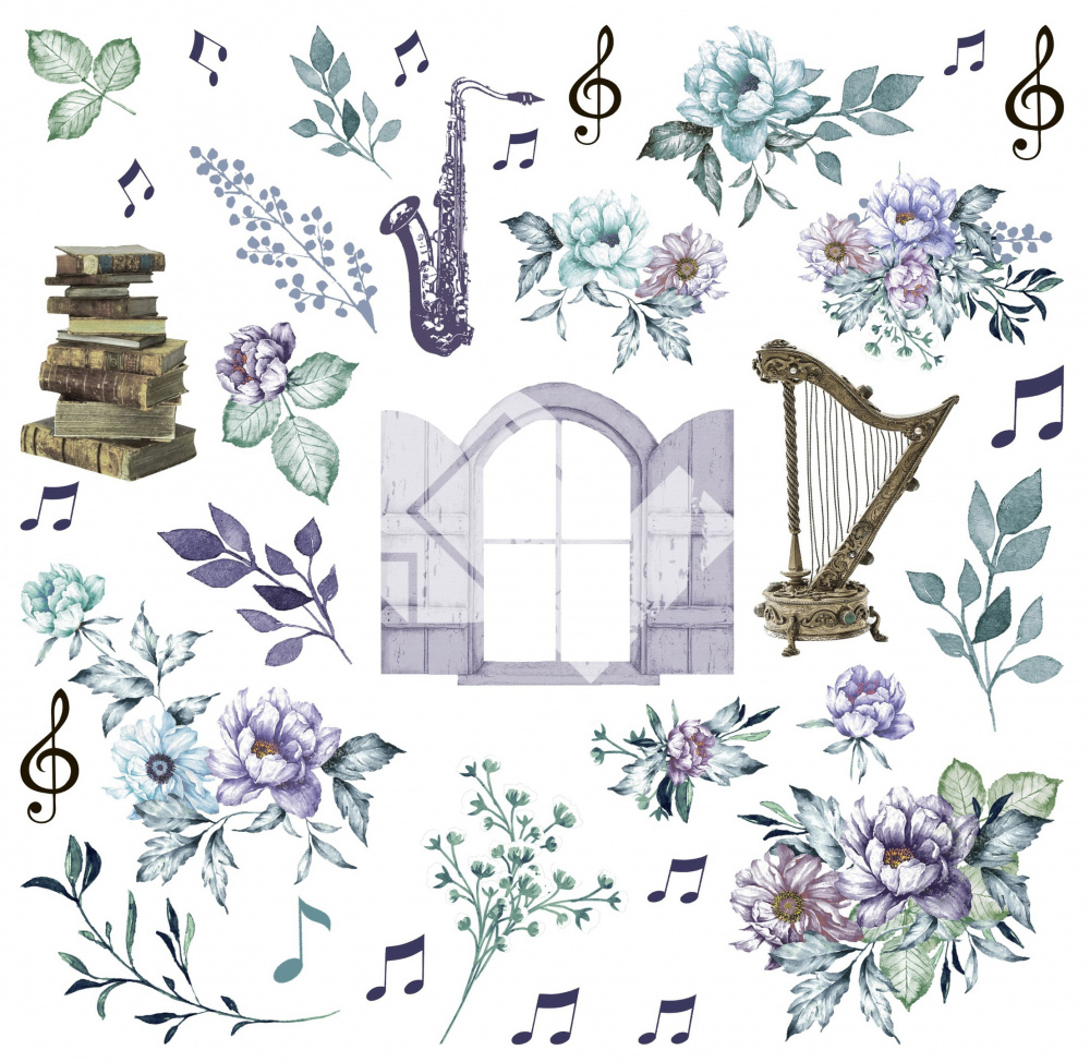 Набор высечек DreamLightStudio "Flowers Symphony"