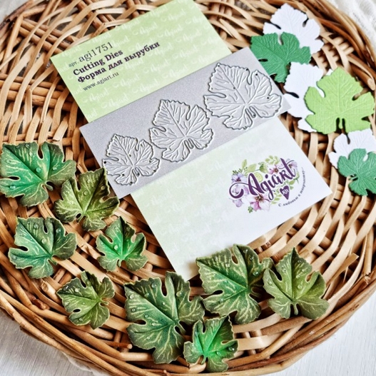 Ножи для вырубки Agiart "Листья винограда"