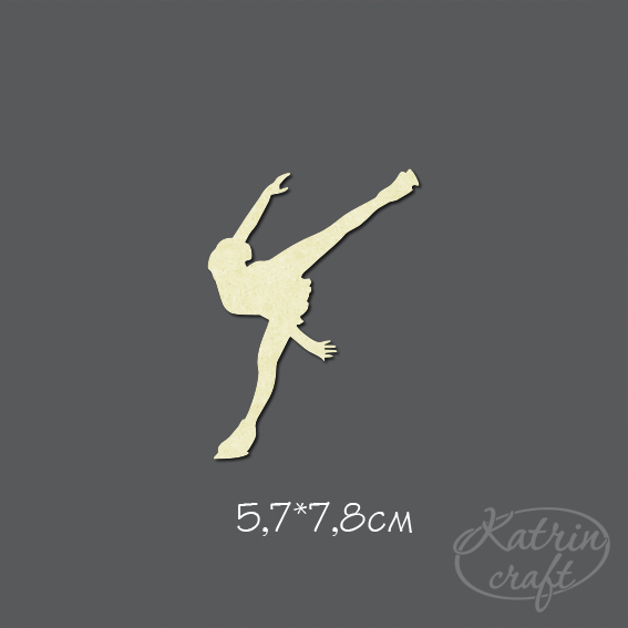 Чипборд "Фигуристка №3"