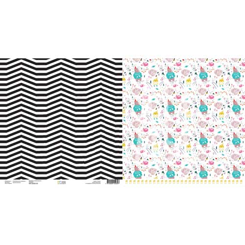 Бумага для скрапбукинга Артелье "Zimaлогия" Медведь-иллюзионист (ATL71)