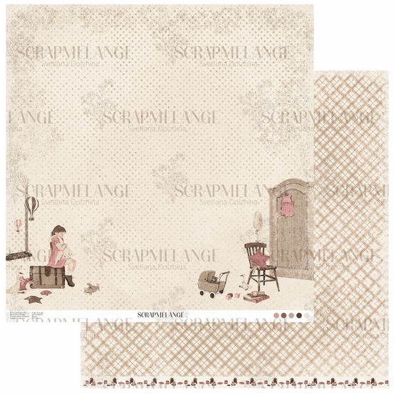 Бумага Scrapmelange "Плюшевое королевствое" Любимая игрушка (SME10)