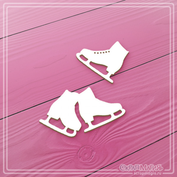 Чипборд Скрапмагия "Коньки" 2 элемента