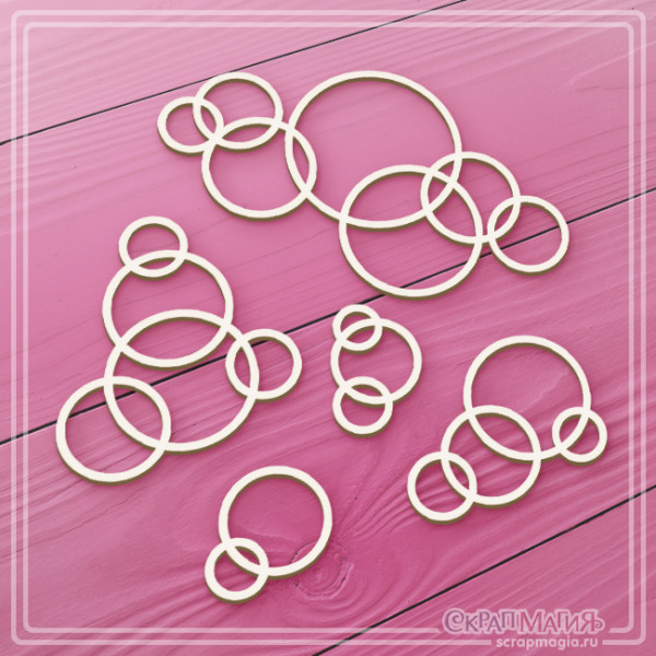 Чипборд Скрапмагия "Мыльные пузыри" 5 элементов