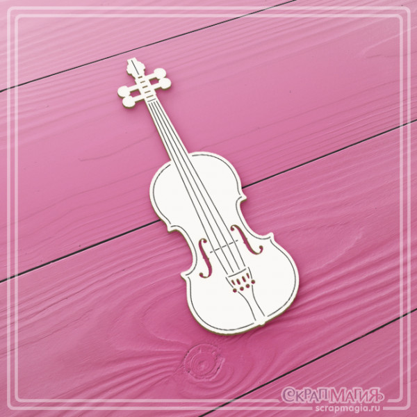 Чипборд Скрапмагия "Скрипка"