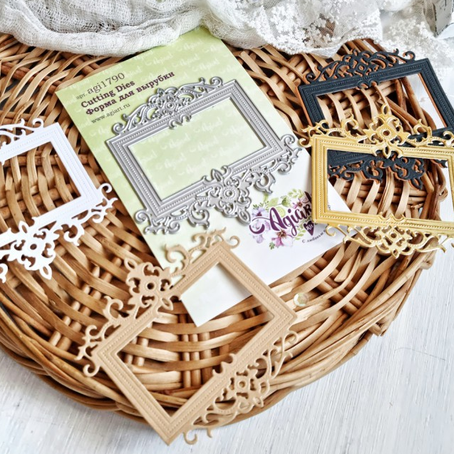 Нож для вырубки Agiart прямоугольная рамка "Бельведер"