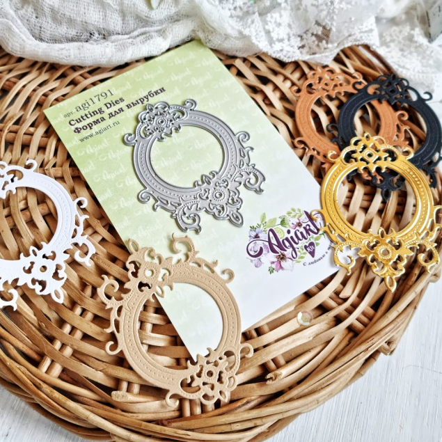 Нож для вырубки Agiart круглая рамка "Бельведер"