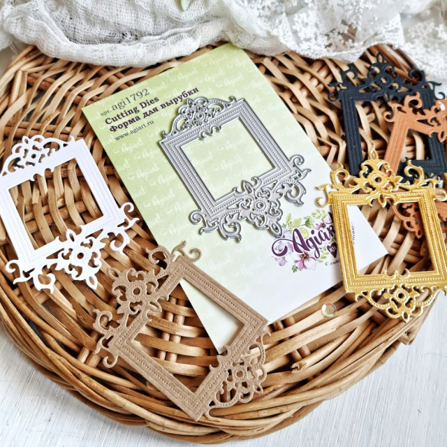 Нож для вырубки Agiart квадратная рамка "Бельведер"