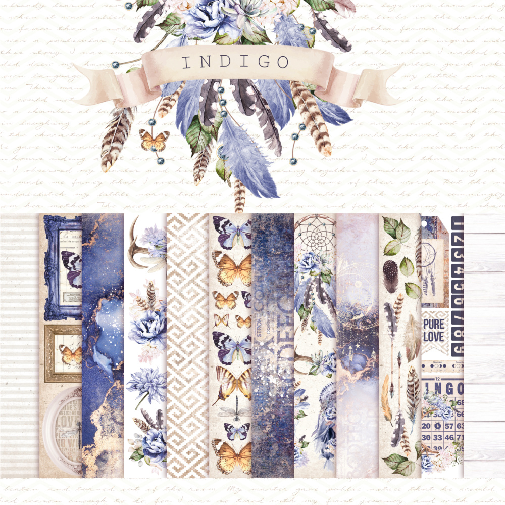 Набор бумаги для вырезания DreamLightStudio А5 "INDIGO"