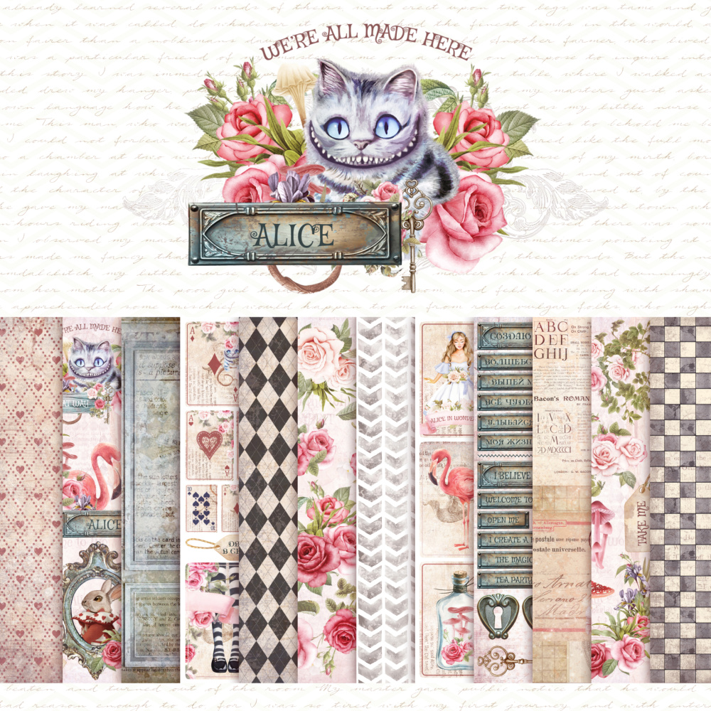 Набор бумаги для вырезания DreamLightStudio А5 "ALICE"