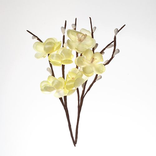 Цветы вишни Scrapberrys, цвет ,кремовый (светло-жёлтый)