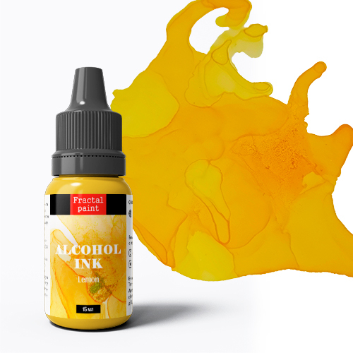 Алкогольные/Спиртовые чернила Fractal Paint «Lemon» (Лимонный)