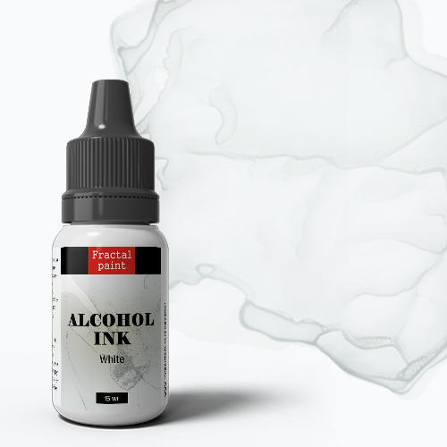 Алкогольные/Спиртовые чернила Fractal Paint «White» (Белый)